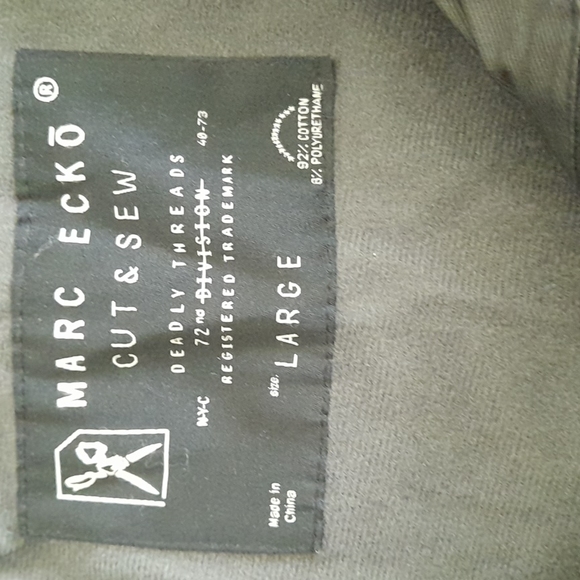 Marc Echo Cut & Sew Large Men's Light Jacket Black - Picture 3 of 4